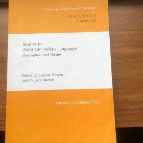 Studies in American Indian Languages/Description and Theory