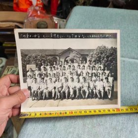 1961年广州第十一中学毕业照片一张，尺寸大