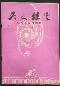 《天文挂图》说明书参考资料 张淑莉著 科学普及出版社 私藏 书品如图.