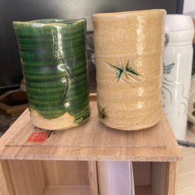 日本昭和时期回流汤吞两客