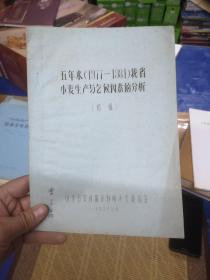 五年来（1977-1981）我省小麦生产与气候因素的分析（初稿）