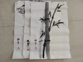 （2）回流字画，老画，3幅，品相好，印章落款，尺寸70cmX45cm