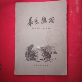 电影文学剧本 暴风骤雨（右下角有些破损见图）