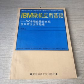 IBM微机应用基础-DOS磁盘操作系统及中英文文字处理