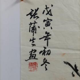 张蒲生，1936年生于陕西省大荔县福佑村。1960年毕业于西安美术学院，同年至天津美术学院工作。曾任天津美院教研室主任、系主任、教学副院长、院学位委员会主任、学术委员会副主任，中国书画报社社长，文化部颁发的全国艺术学科第四批学位授予权评审委员，第六届全国美展评选委员，白洋淀诗书画院首任院长等职务。现为天津美术学院教授。 国画《花卉》67cm*33cm 设色纸本未裱。