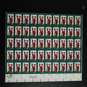 美国邮票1972年圣诞老人邮票大版