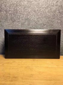 旧藏紫檀木盒子牛毛纹清晰，长30厘米，宽16厘米，高11厘米，重1120克