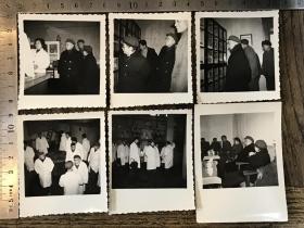 1980年代全国政协副主席王首道视察长沙市中药一厂（九芝堂）照片6张不同