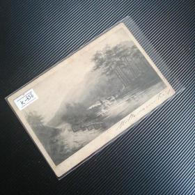 k-356清代民国时期老明信片，早期外国明信片，名人绘画作品明信片，1900年代明信片
