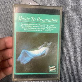 磁带收藏music to remember 英语音乐磁带一张