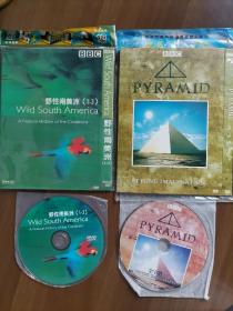 BBC纪录片2DVD合售：【 野性南美洲 Wild South America（国英粤三语)】、【金字塔 Pyramid Beyond Imagination】 （个人收藏） 货号：SYS