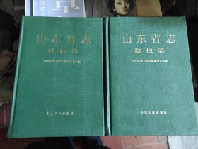 山东省志.12.政权志 上下 九成新左右