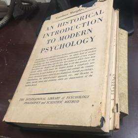 An Historical Introduction to Modern Psychology 16开 466页私藏精装护封略损原版无阅读字迹49年第五版60年印