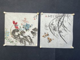 卫星，50×50厘米，两张，甘肃灵台人，青年佛像画家。陕西美术家协会会员、中国敦煌学研究会会员，甘肃兰州大学文物鉴定与修复助理研究员。卫星毕业于西安美术学院。