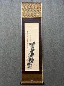 古筆花卉图【田崎草雲】 1815 - 1898（文化十二~明治三十一）84歲。 原姓足輕，幼名瑞白，名藝，號草雲（亦見分稱草、雲）、 梅溪、白石子、白石山房、硯田農夫、硯田農舍、七里香 草堂、蓮岱山人、蓮岱畫屋、鐵面生、明義、七裡、後樂 堂、賴助、三白翁、續蕉軒、乾坤第一山人、案山、草雲頑 仙。江戶（今東京）生人。