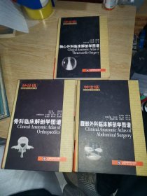 腹部外科临床解剖学图谱： 骨科临床解剖学图谱 胸心外科临床解剖学图谱 钟世镇临床解剖学图谱全集（三册）