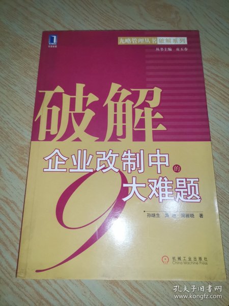 破解企业改制中的9大难题——九略管理丛书·破解系列