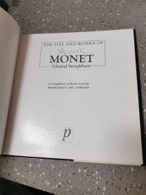 英文原版画册The Life and Works of MONET莫奈油画册