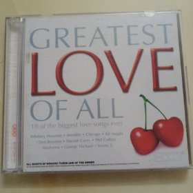 正版英文CD: 《GREATEST LOVE OF ALL》 电影原声碟，包括惠特尼·休斯顿、披头士等经典歌曲 / 凡是爱听欧美动人心曲的朋友尽管收藏 /引进版 / 有歌词本 / 单碟 (仅碟1)