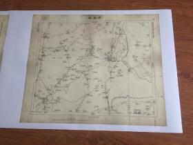 0558-8古地图1894 北京近傍图壹览  顺义县。纸本大小55*66厘米。宣纸艺术微喷复制。