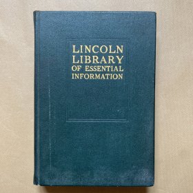 The Lincoln Library of Essential Information VOL 1（精装）