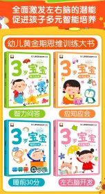 幼儿逻辑思维培养大书全4册3岁宝宝左右脑开发智力问答应知应会睡前30分益智启蒙早教多元智能培养游戏