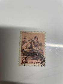 特47邮票西藏信销票5-4筋票 河南开封市戳