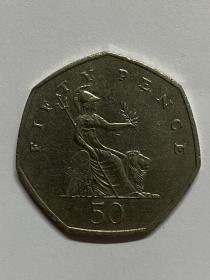 英国1997年50便士硬币