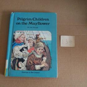 Pilgrim children on the mayflower