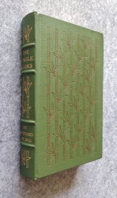 【英文原版限量真皮刷金珍藏本】《THE JUNGLE BOOKS》（丛林之书） Rudyard Kipling（吉卜林） Easton出版社16开精装竹节书脊真皮限量收藏版 自然旧