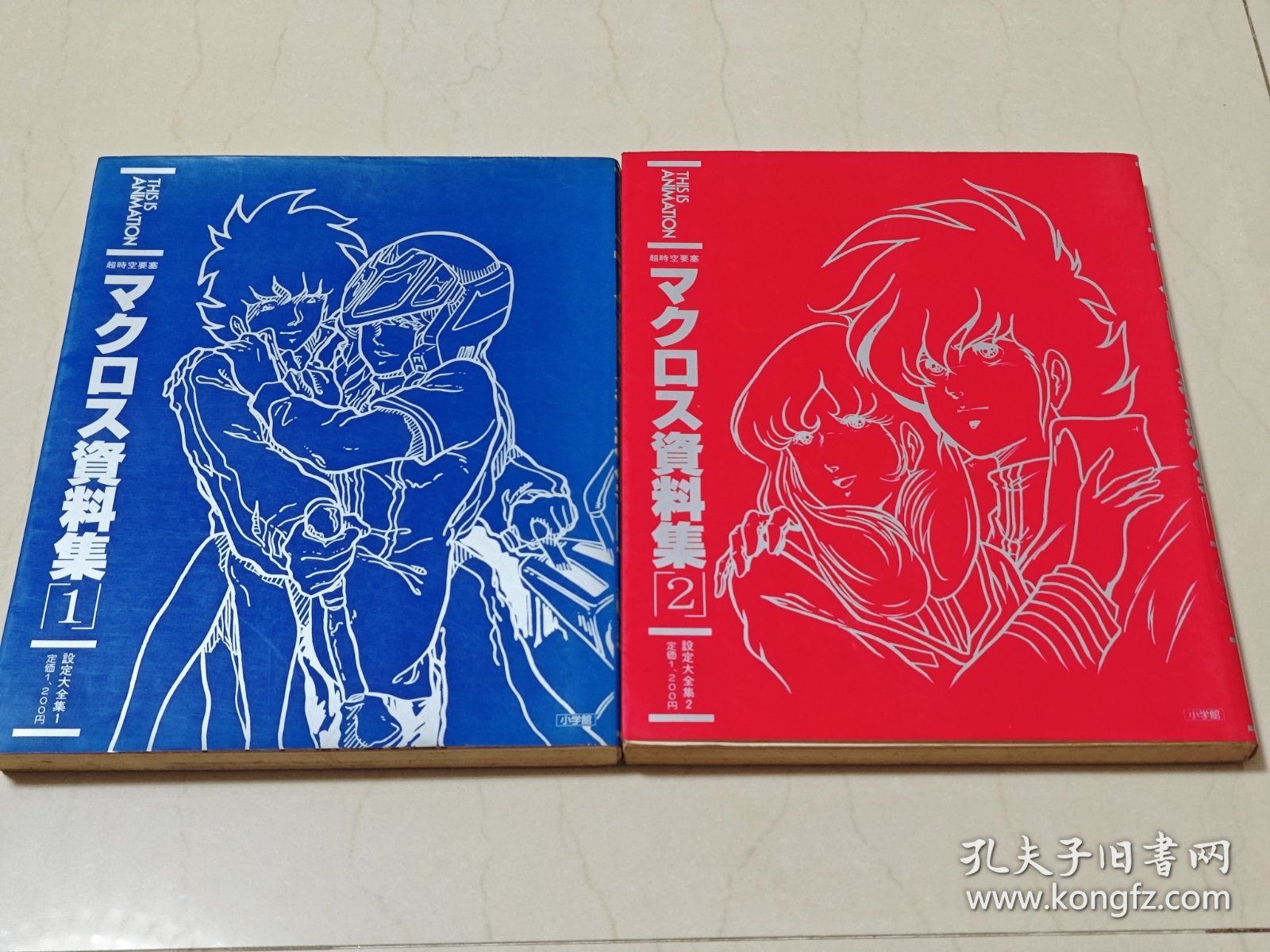 超时空要塞资料集1+2 macross 设定集 原画集 设定资料集 公式书 太空堡垒