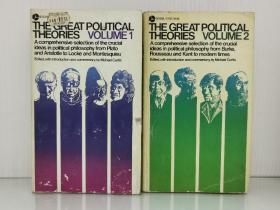 《伟大的政治理论 1-2卷》    The Great political Theories 1-2  [ Discus Books 1961年版 ]（政治学）英文原版书