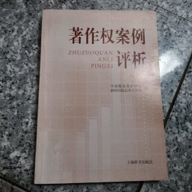 著作权案例评析 正版内页干净