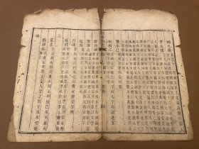 601 保宁府志六十二卷 （清）黎学锦（清）徐双桂修（清）史观纂 清道光二十三年刻本 竹纸书页 古籍线装残叶标本 可用作古籍版本留真谱