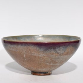 钧窑鸡心碗，高11.5cm直径25cm