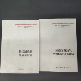 推动制造业高质量发展 加强煤电油气产供储销体系建设（2本合售）