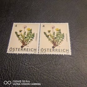 欧洲 美丽的小花双联邮票新票 非常精美！漂亮！包邮！全品 收藏