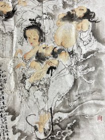 褚大雄先生精品八仙过海  143*68.5cm