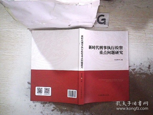 新时代刑事执行检察重点问题研究