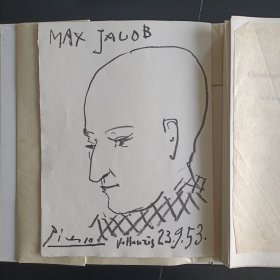 【稀有】 Picasso  毕加索 原作版画6幅 扉页亲笔签名 1956年限量170册  Chronique des Temps Héroïques  马克斯·雅各布《英雄时代纪事》