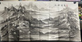三峡印象 画 一幅 50×100
