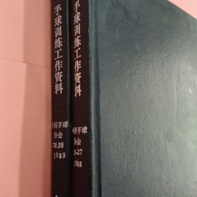 手球训练工作资料【1988年26-27辑】【1989年28-29辑】精装合订2本