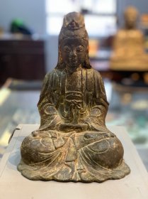 明清观音菩萨造像一尊古玩古董收藏品