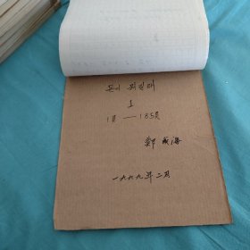 长篇小说手稿（谈吐）韩文