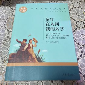 童年 在人间 我的大学 中小学生课外阅读书籍世界经典文学名著青少年儿童文学读物故事书名家名译原汁原味读原著