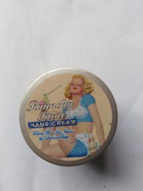 化妆品铁盆子一个（不认识品牌。里面有残液残留）