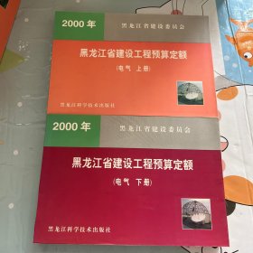 黑龙江省建设工程预算定额（电气 上下册）