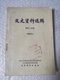 文史资料选辑 第四十五辑