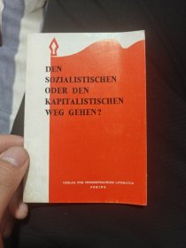 走社会主义道路 还是走资本主义道路 外文 德文版