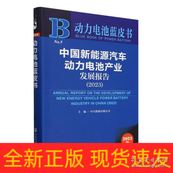 动力电池蓝皮书：中国新能源汽车动力电池产业发展报告（2023）